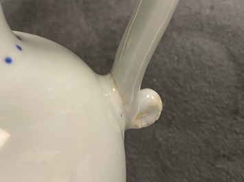 A Chinese blue and white 'antiquities' ewer, Kangxi